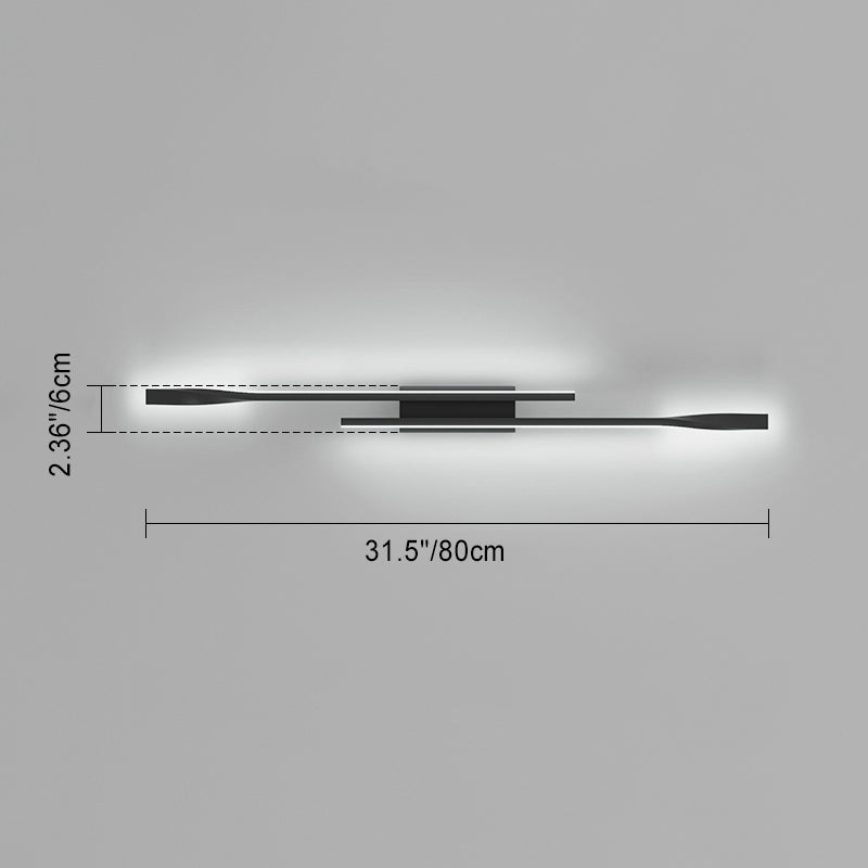 Lámpara Aplique de Pared LED de Hardware de Silicona Rectangular Minimalista Moderna para Sala de Estar 