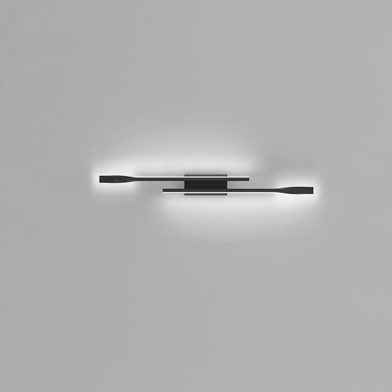 Lámpara Aplique de Pared LED de Hardware de Silicona Rectangular Minimalista Moderna para Sala de Estar 