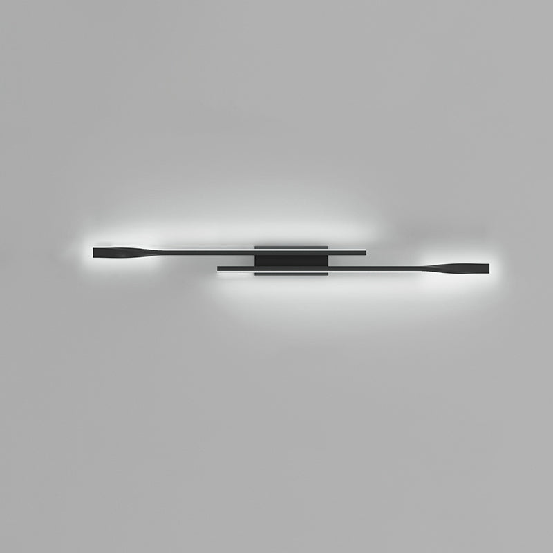 Lámpara Aplique de Pared LED de Hardware de Silicona Rectangular Minimalista Moderna para Sala de Estar 