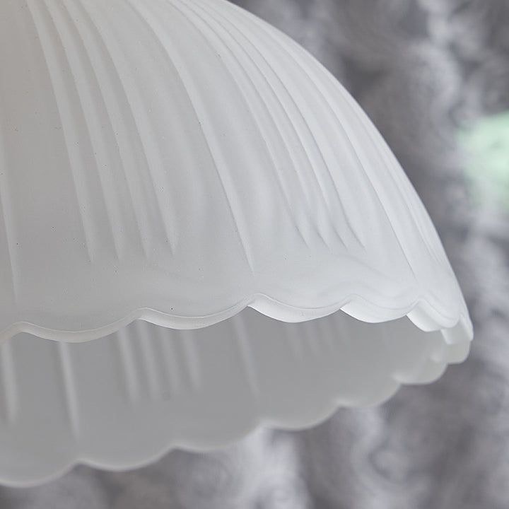 Suspension Luminaire 1 Lumière en Verre Cylindrique Rond Japonais Traditionnel en Bois de Caoutchouc pour Chambre 