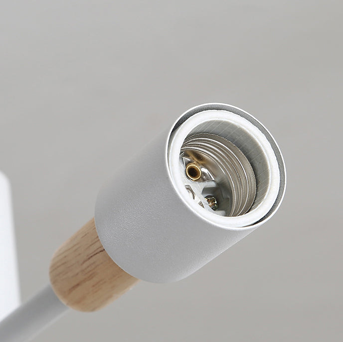 Lustre contemporain scandinave à cylindre, branche magique en bois de haricot, fer, 8 lumières pour salon 