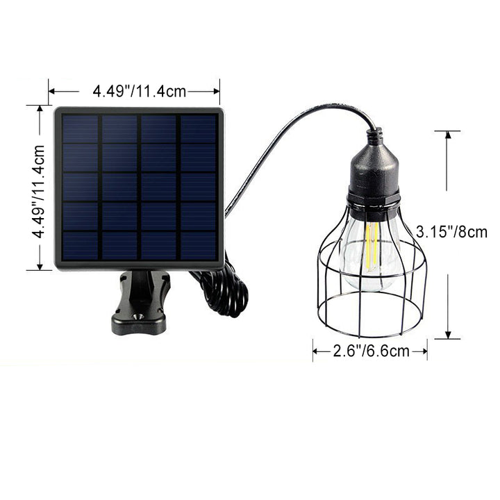 Forme de lanterne vintage traditionnelle ronde étanche solaire en acier inoxydable fer 1-lumière pour éclairage extérieur de jardin 