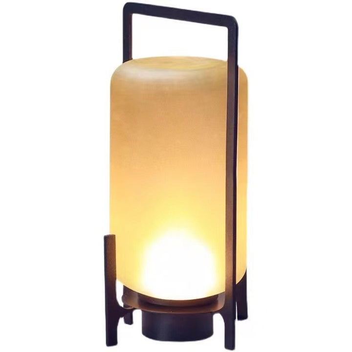 Lanterne chinoise traditionnelle ronde solaire étanche en verre acier inoxydable LED lumière extérieure pour jardin 