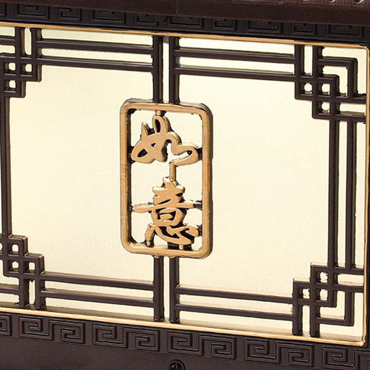 Lumière extérieure LED en aluminium et verre étanche solaire Ruyi pour jardin, patio carré traditionnel chinois 