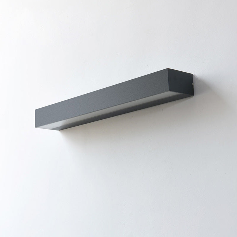 Moderne minimalistische rechteckige Stange wasserdichte Aluminium-LED-Wandleuchter-Lampe für Garten 