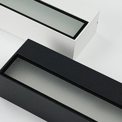 Moderne minimalistische rechteckige Stange wasserdichte Aluminium-LED-Wandleuchter-Lampe für Garten 