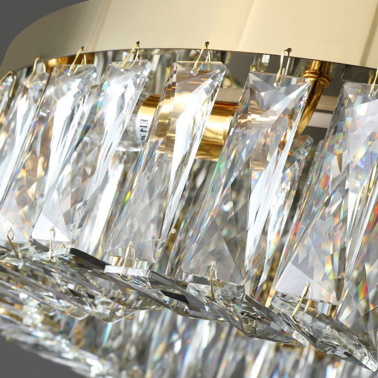 Moderne Luxus Runde Aushöhlen Kristall Edelstahl 6/8/12/16 Licht Unterputz Deckenleuchte Für Schlafzimmer 