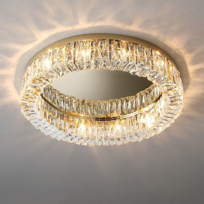 Moderne Luxus Runde Aushöhlen Kristall Edelstahl 6/8/12/16 Licht Unterputz Deckenleuchte Für Schlafzimmer 