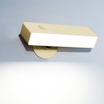 Moderne minimalistische Rechteck Holz LED Wandleuchte Lampe für Wohnzimmer 