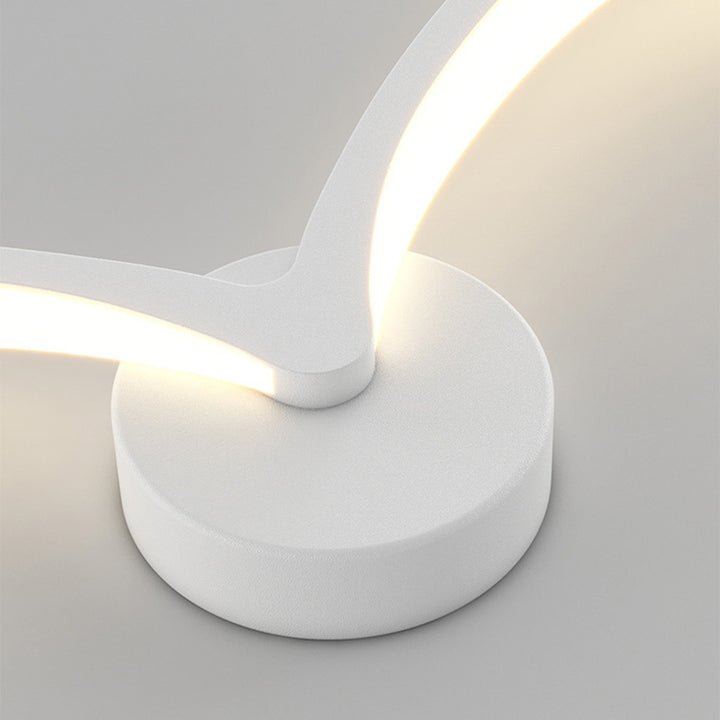 Contemporary Creative Seagull Shape Curved Acrylic Iron LED Wall Sconce Lamp For Living Room