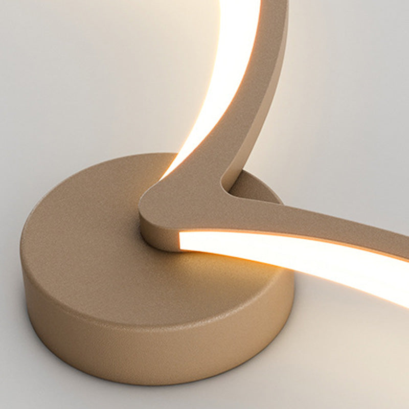 Contemporary Creative Seagull Shape Curved Acrylic Iron LED Wall Sconce Lamp For Living Room