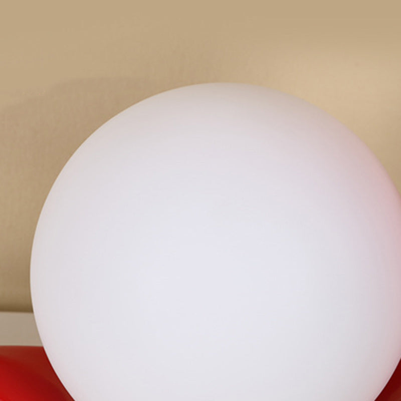 Lampe de table contemporaine en résine et verre en forme d&