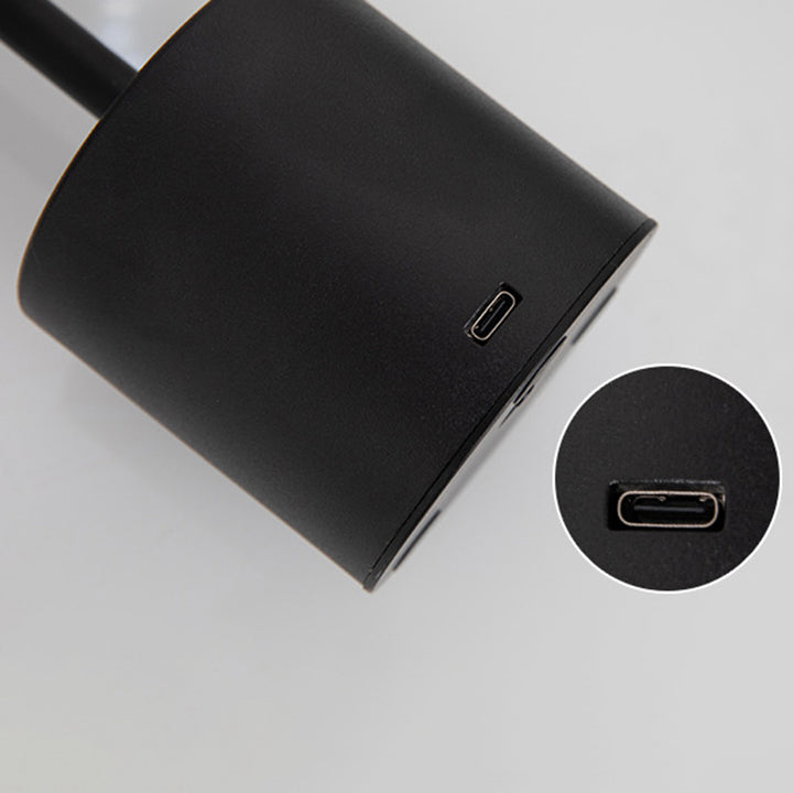 Lampe de table LED en métal cylindrique ronde minimaliste moderne pour salon 