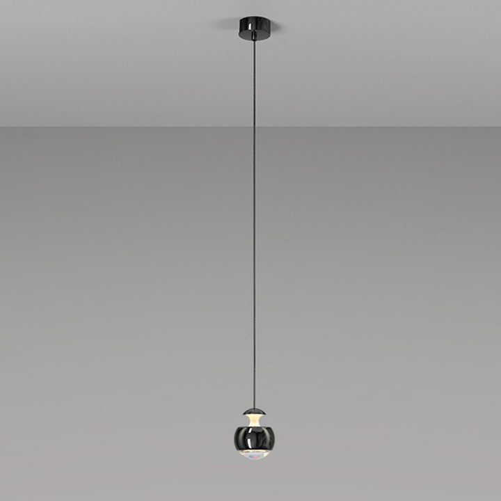 Suspension LED Moderne Minimaliste en Acrylique et Fer avec Orbe Élévable pour Salon 