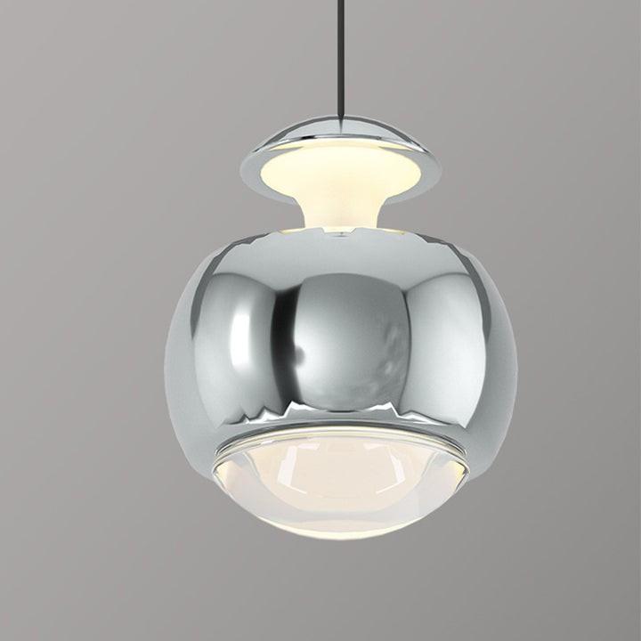 Suspension LED Moderne Minimaliste en Acrylique et Fer avec Orbe Élévable pour Salon 