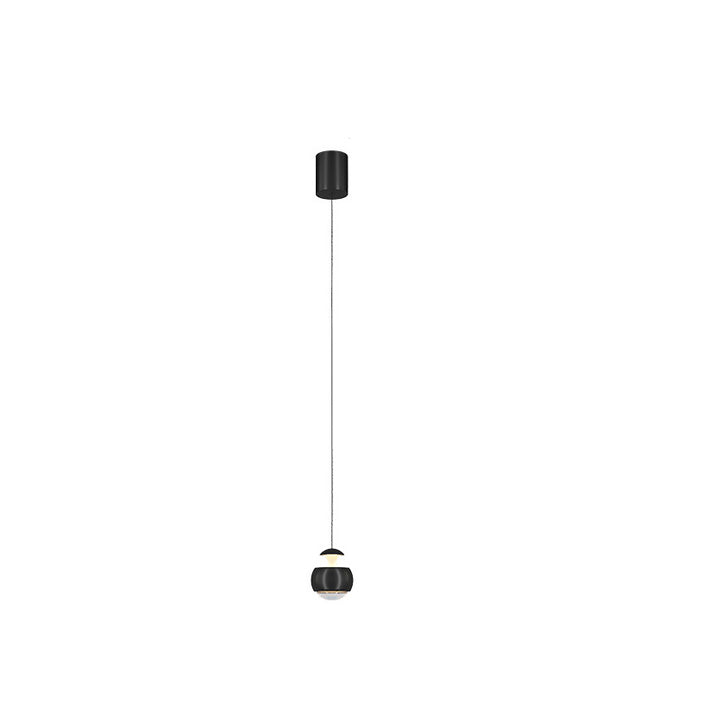 Suspension LED Moderne Minimaliste en Acrylique et Fer avec Orbe Élévable pour Salon 