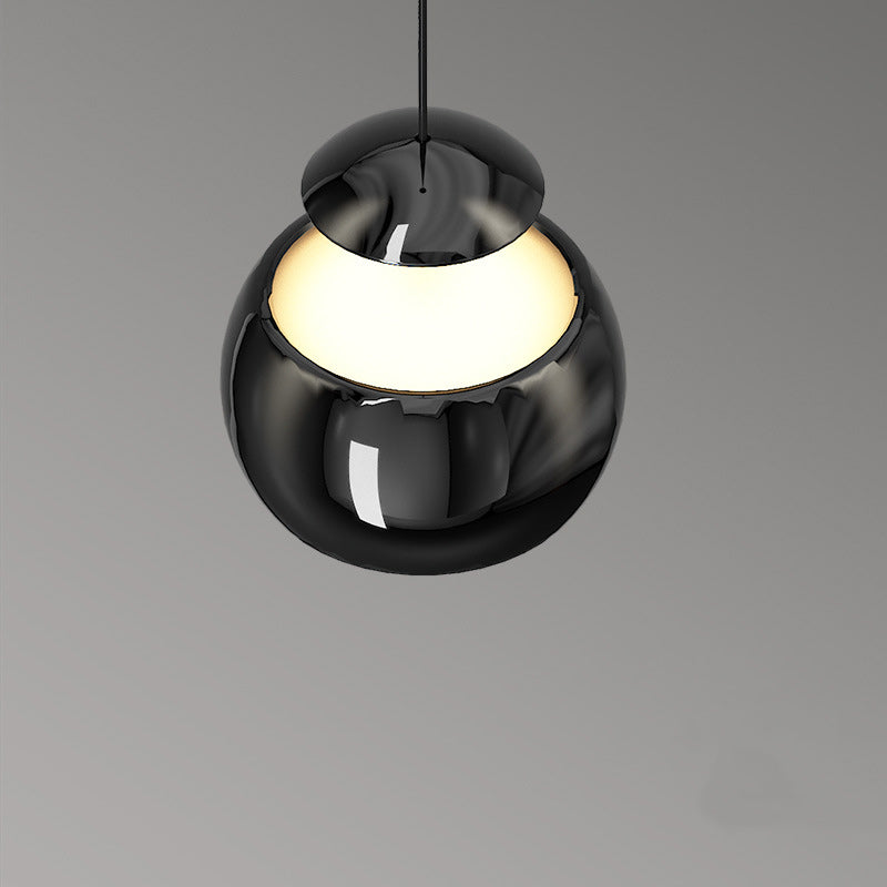 Suspension LED Moderne Minimaliste en Acrylique et Fer avec Orbe Élévable pour Salon 