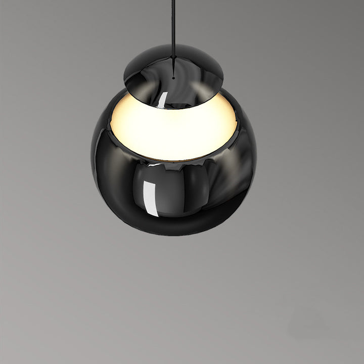 Suspension LED Moderne Minimaliste en Acrylique et Fer avec Orbe Élévable pour Salon 