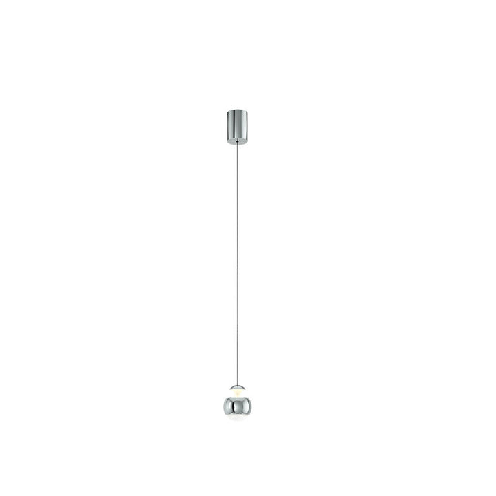 Suspension LED Moderne Minimaliste en Acrylique et Fer avec Orbe Élévable pour Salon 