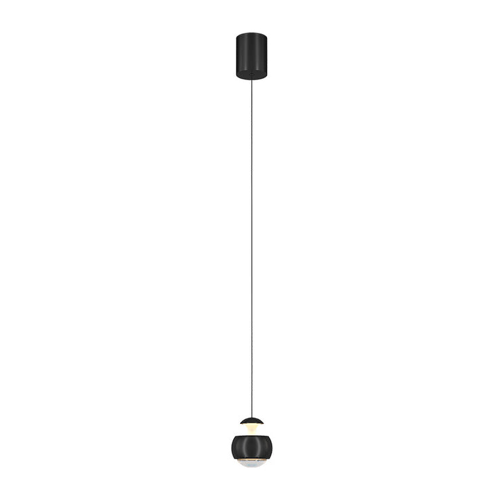 Suspension LED Moderne Minimaliste en Acrylique et Fer avec Orbe Élévable pour Salon 