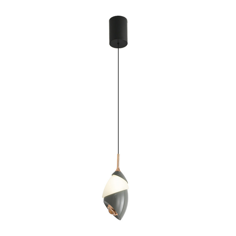 Lustre LED en acrylique et aluminium rond, minimaliste moderne et relevable, pour salon 