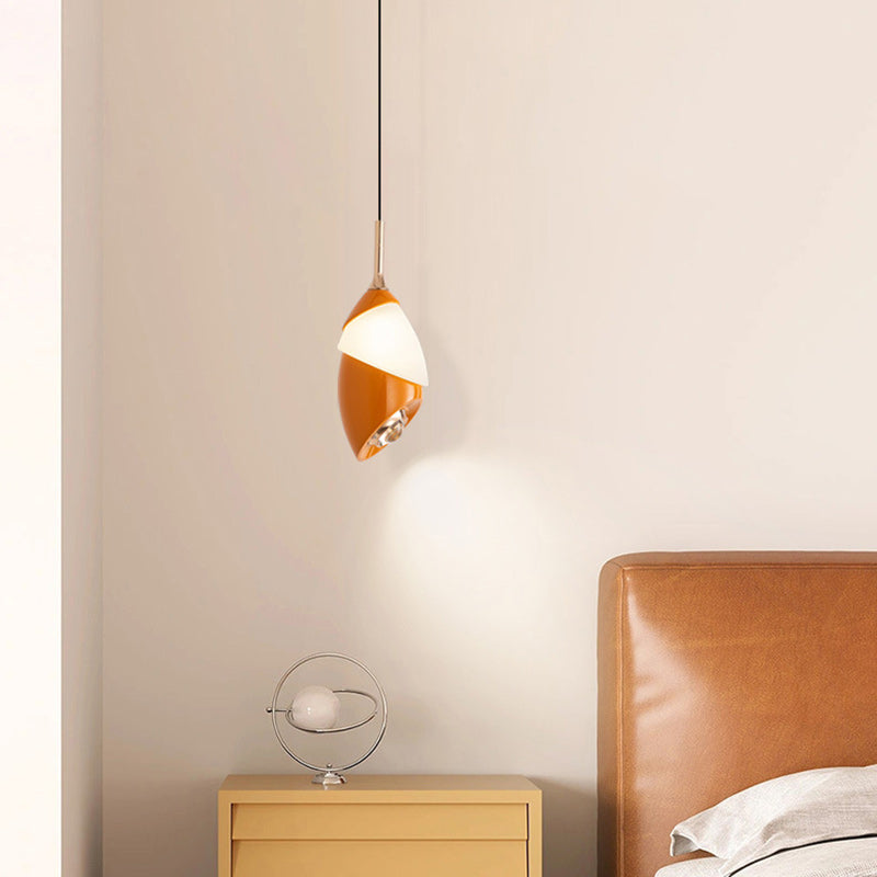Lustre LED en acrylique et aluminium rond, minimaliste moderne et relevable, pour salon 
