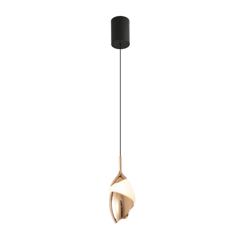 Lustre LED en acrylique et aluminium rond, minimaliste moderne et relevable, pour salon 