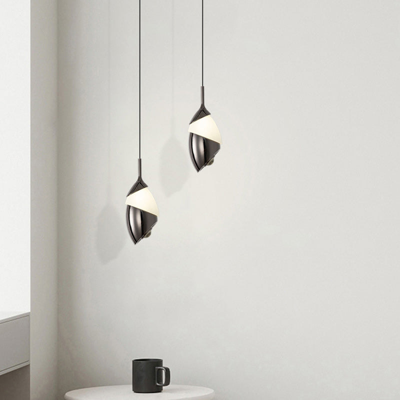 Lustre LED en acrylique et aluminium rond, minimaliste moderne et relevable, pour salon 