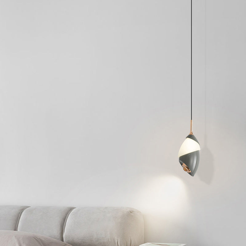 Lustre LED en acrylique et aluminium rond, minimaliste moderne et relevable, pour salon 