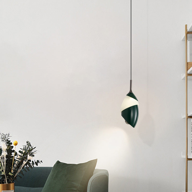 Lustre LED en acrylique et aluminium rond, minimaliste moderne et relevable, pour salon 