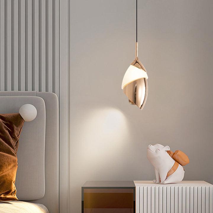 Lustre LED en acrylique et aluminium rond, minimaliste moderne et relevable, pour salon 
