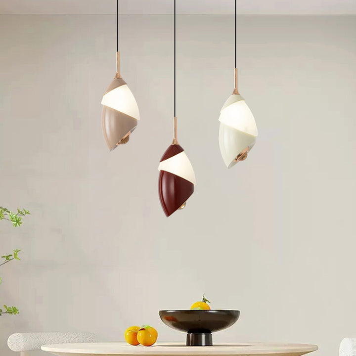Lustre LED en acrylique et aluminium rond, minimaliste moderne et relevable, pour salon 