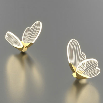 Moderne Luxus Schmetterling Runde Acryl Kristall Hardware LED Pendelleuchte für Wohnzimmer 