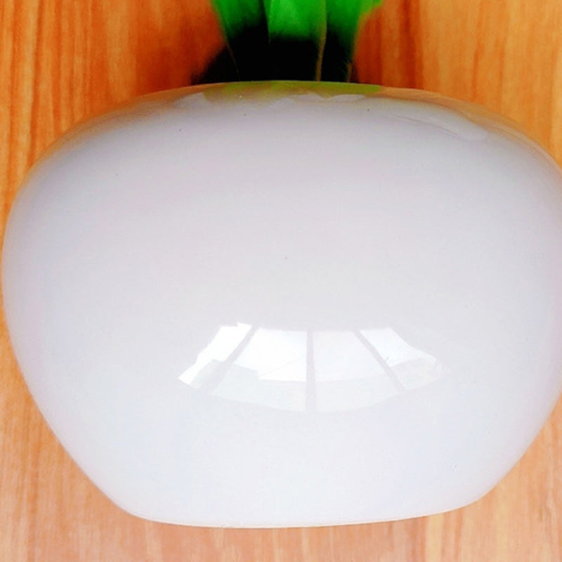 Lampe de Table LED en Céramique PU avec Bouquet de Tulipes Art Déco Moderne pour Chambre 