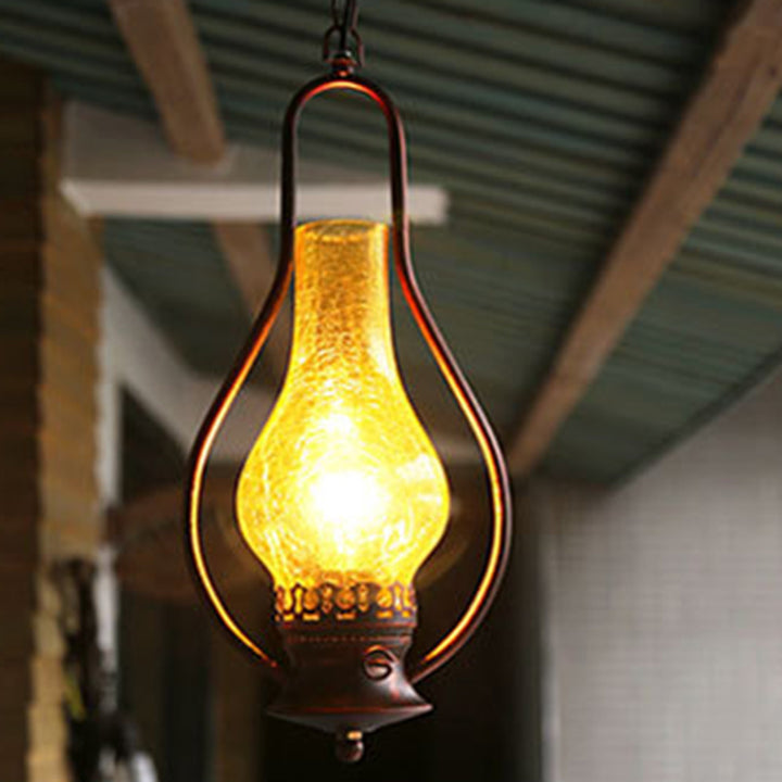 Lámpara Aplique de Pared de 1 Luz de Hierro y Vidrio Cilíndrico Redondo Vintage Tradicional para Sala de Estar 