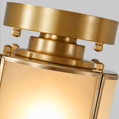 Lustre suspendu en laiton avec verre rond à vagues de mer chinoises traditionnelles, 1 lumière pour le salon 