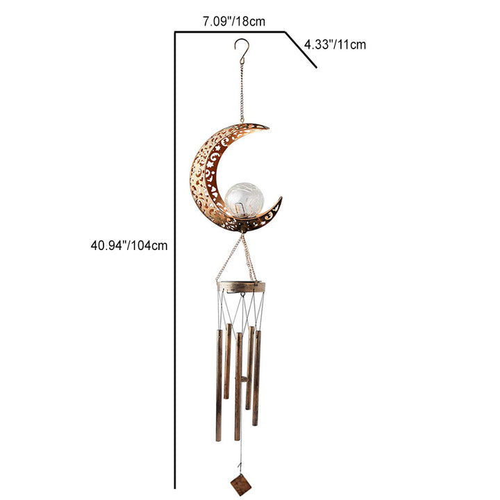 Lampe à huile nordique contemporaine, carillon éolien flamant rose, verre étanche solaire, fer, lumière LED extérieure pour jardin 