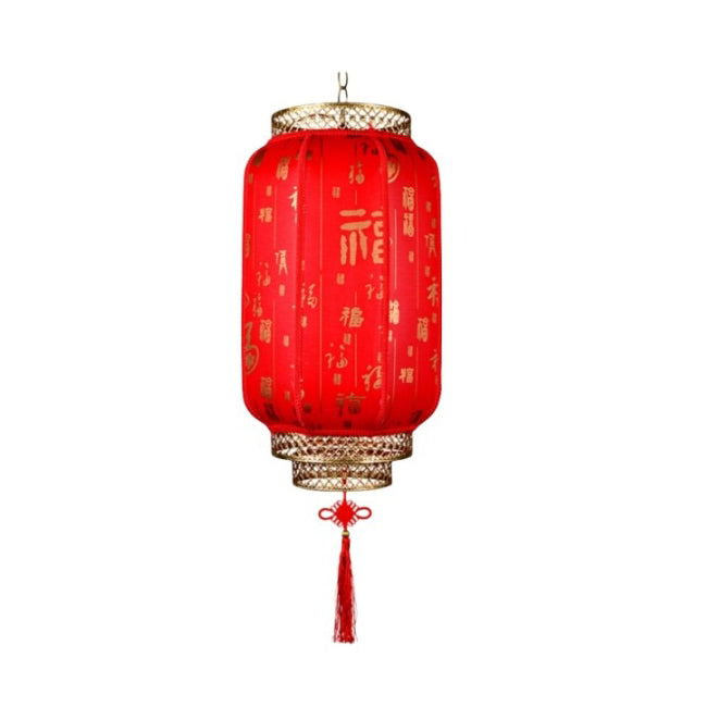 Traditionelle Chinesische Laterne Solar PVC Eisen LED Anhänger Licht Außen Licht Für Outdoor Terrasse 