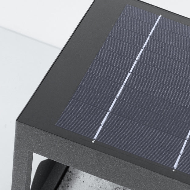 Moderne Art Deco Platz Berg Glow Solar Wasserdichte PC Edelstahl LED Außenleuchte Für Garten 