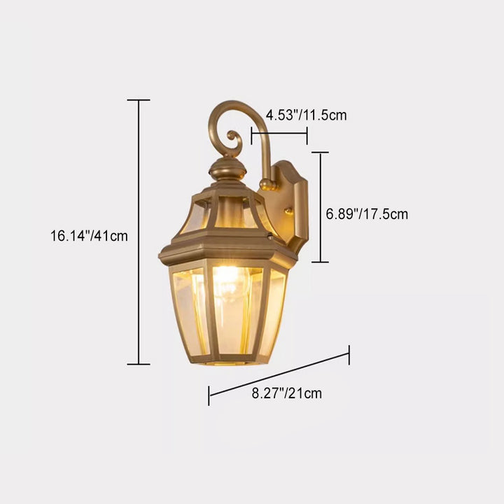 Lámpara de aplique de pared de 1 luz de hardware de vidrio impermeable contemporáneo nórdico redondo para patio exterior 
