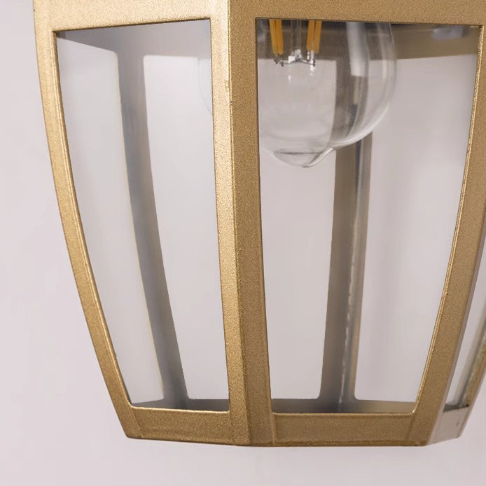 Zeitgenössische nordische runde Hof-wasserdichte Glas-Hardware 1-flammige Wandleuchte für die Außenterrasse 