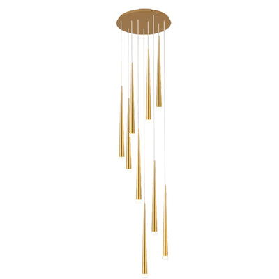 Lustres LED ronds en acrylique et fer minimalistes modernes pour salon 