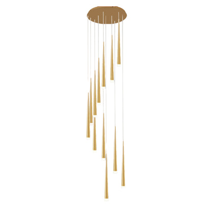 Lustres LED ronds en acrylique et fer minimalistes modernes pour salon 