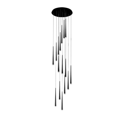 Lustres LED ronds en acrylique et fer minimalistes modernes pour salon 