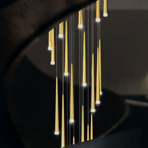 Lustres LED ronds en acrylique et fer minimalistes modernes pour salon 