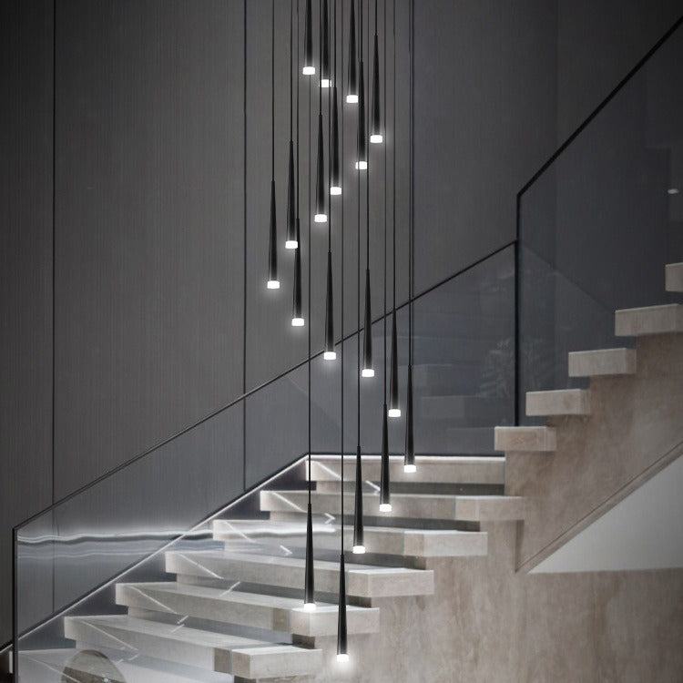 Lustres LED ronds en acrylique et fer minimalistes modernes pour salon 