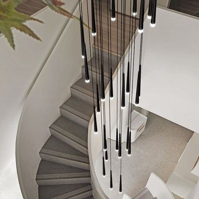 Lustres LED ronds en acrylique et fer minimalistes modernes pour salon 