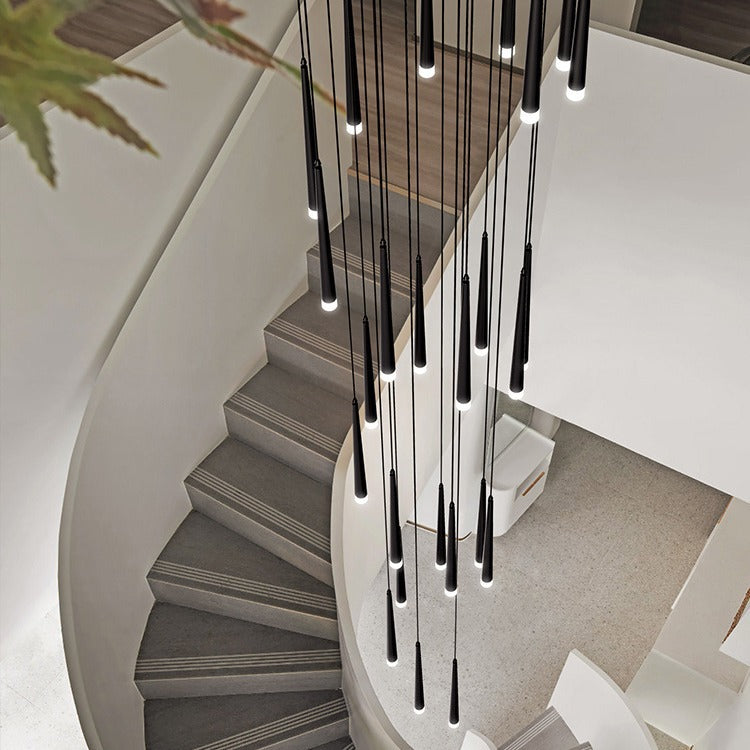 Lustres LED ronds en acrylique et fer minimalistes modernes pour salon 