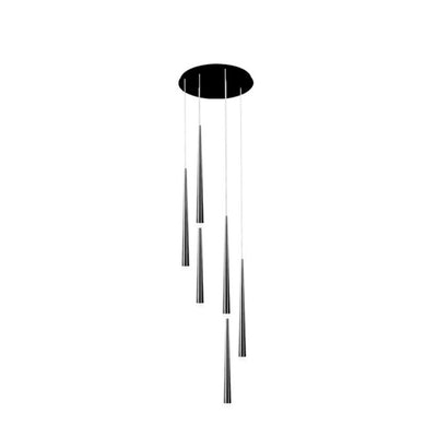 Lustres LED ronds en acrylique et fer minimalistes modernes pour salon 