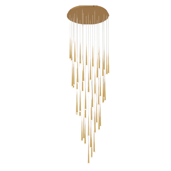 Lustres LED en fer acrylique rond de branche de simplicité moderne pour salon 